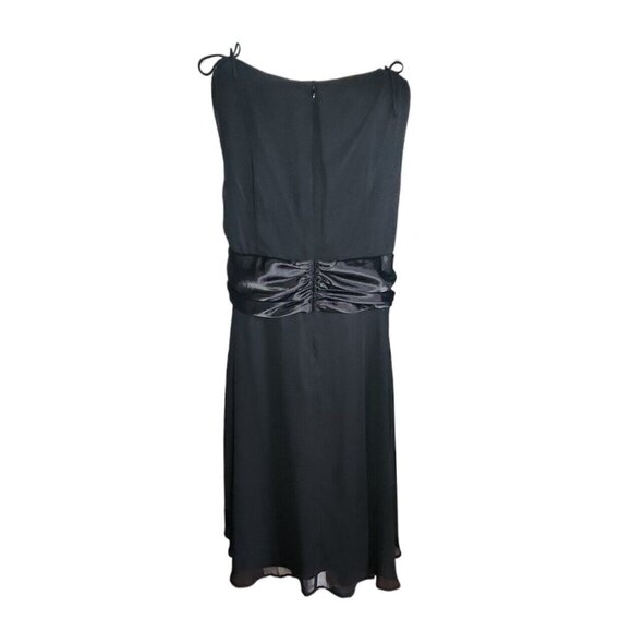 Connected Apparel Dress Womens Plus Size 20W Solid All Black Sleeveless Zip Up - Picture 3 of 7